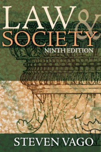 Law And Society- (Value Pack w/MySearchLab) (9th Edition) by Steven Vago (2009-01-15)