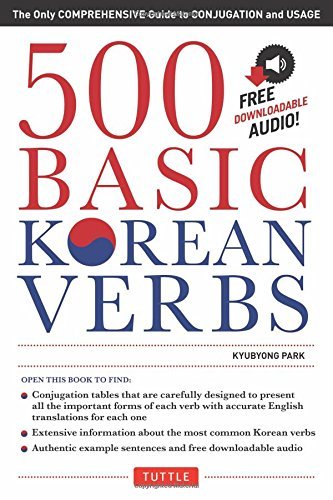 500 Basic Korean Verbs: The Only Comprehensive Guide to Conjugation and Usage (Downloadable Audio Files Included) by Kyubyong Park (2015-08-04)