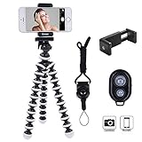 DAISEN Octopus Camera Holder and Phone Tripod for iPhone/Universal Smartphone, White (4326573160)