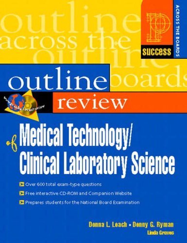 Prentice Hall Health's Outline Review of Medical Technology/Clinical Laboratory Science (Success Across the Boards) by Donna Leach Ed.D. MT (ASCP) (2003-06-25)