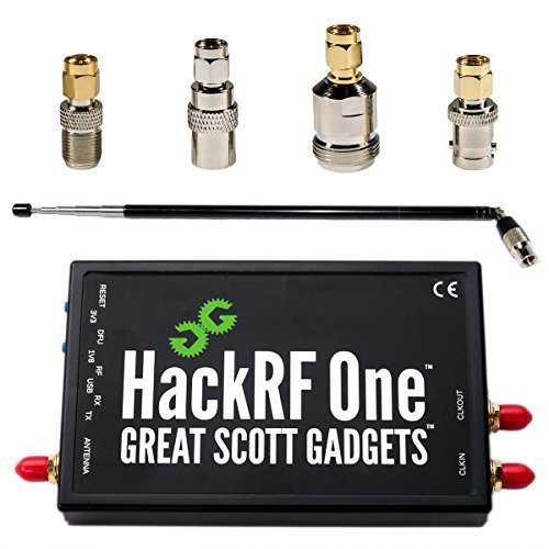 Book Cover NooElec HackRF One Software Defined Radio (SDR), ANT500 & SMA Antenna Adapter Bundle