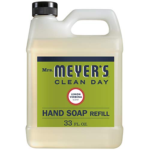 Book Cover MRS. MEYER'S CLEAN DAY Liquid Hand Soap Refill, 33 Fl Oz, Lemon Verbena Scent, Pack Of 2