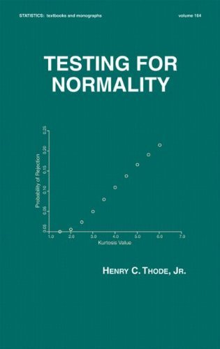 Testing For Normality (Statistics: a Series of Textbooks and Monogrphs) by Henry C. Thode (2002-01-25)