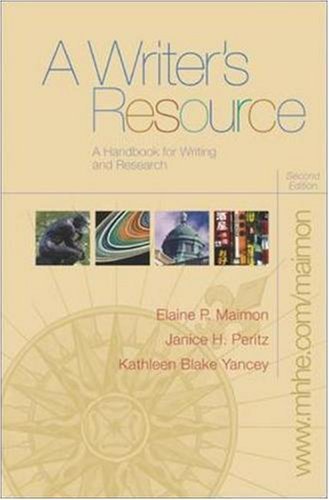 A Writer's Resource (comb) with Student Access to Catalyst 2.0 by Elaine Maimon (2005-12-22)