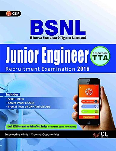 Guide to BSNL Telecom Technical Assistant(TTA) Junior Engineer (Erstwhile TTA) by Various (2016-07-22)