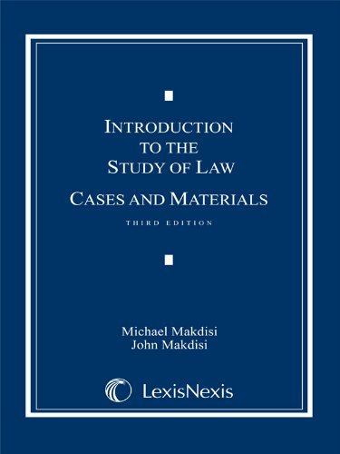 Introduction to the Study of Law by John Makdisi (2008-12-19)