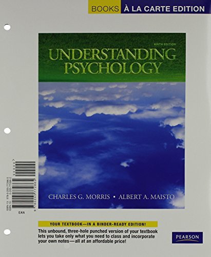 Understanding Psychology, Books a la Carte Edition (9th Edition) by Charles G. Morris Professor Emeritus (2009-12-11)