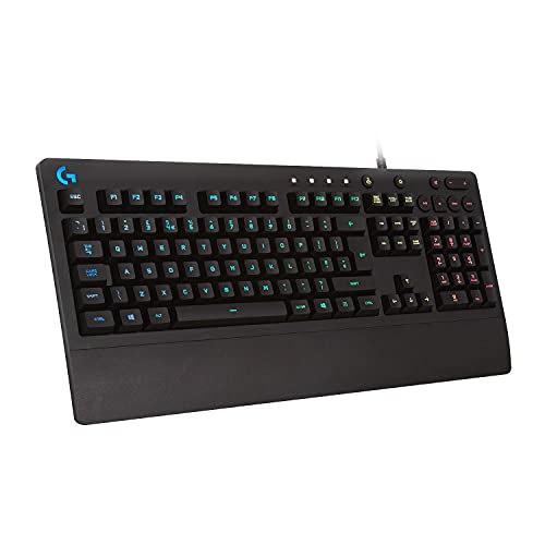 Book Cover Logitech G213 Gaming Keyboard with Dedicated Media Controls, 16.8 Million Lighting Colors Backlit Keys, Spill-Resistant and Durable Design, Black