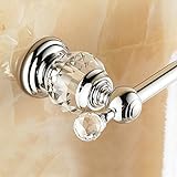 AUSWIND Polish Crystal Towel Bar 23-Inch Chrome Finish Wall Mount Towel Rack Bathroom Accessories