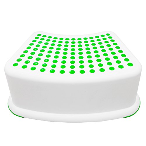 Book Cover Kids Green Step Stool - Great for Potty Training, Bathroom, Bedroom, Toy Room, Kitchen, and Living Room. Perfect for Your House