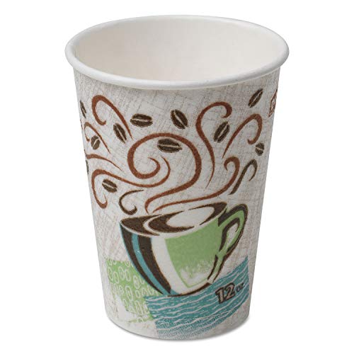 Book Cover Dixie Perfectouch Disposable Hot Cups, 12 OZ Cups (100 Count)