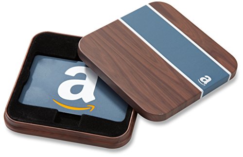 Book Cover Amazon.com Gift Card in a Brown & Blue Tin (Classic Blue Card Design)