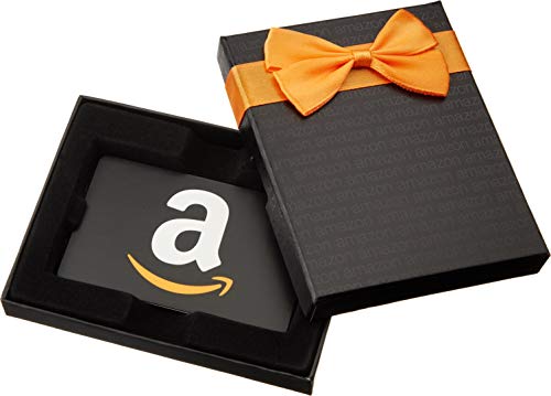 Book Cover Amazon.com Gift Card in a Black Gift Box (Classic Black Card Design)