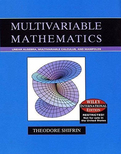 Multivariable Mathematics by Theodore Shifrin (2004-09-03)