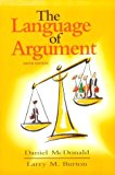 The Language of Argument by Daniel McDonald (1998-08-04)