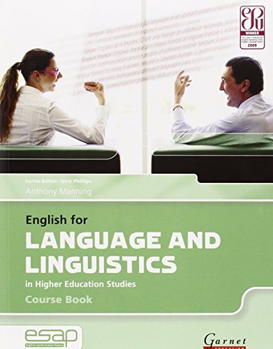 English for Language and Linguistics in Higher Education Studies: Course Book and Audio CDs (English for Specific Academic Purposes): 1 by Anthony Manning (2008-09-01)