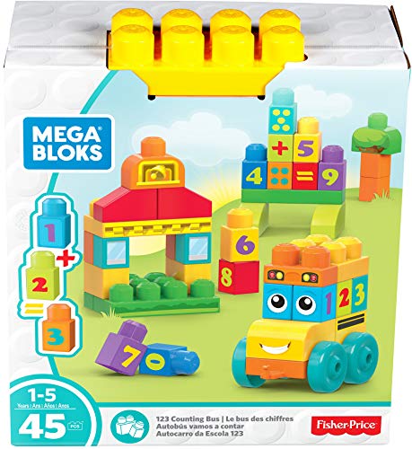 Book Cover Mega Bloks Children's 123 Bus Building Kit