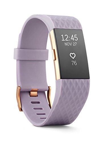Book Cover Fitbit Charge 2 Heart Rate + Fitness Wristband, Special Edition, Lavender Rose Gold, Small (US Version)