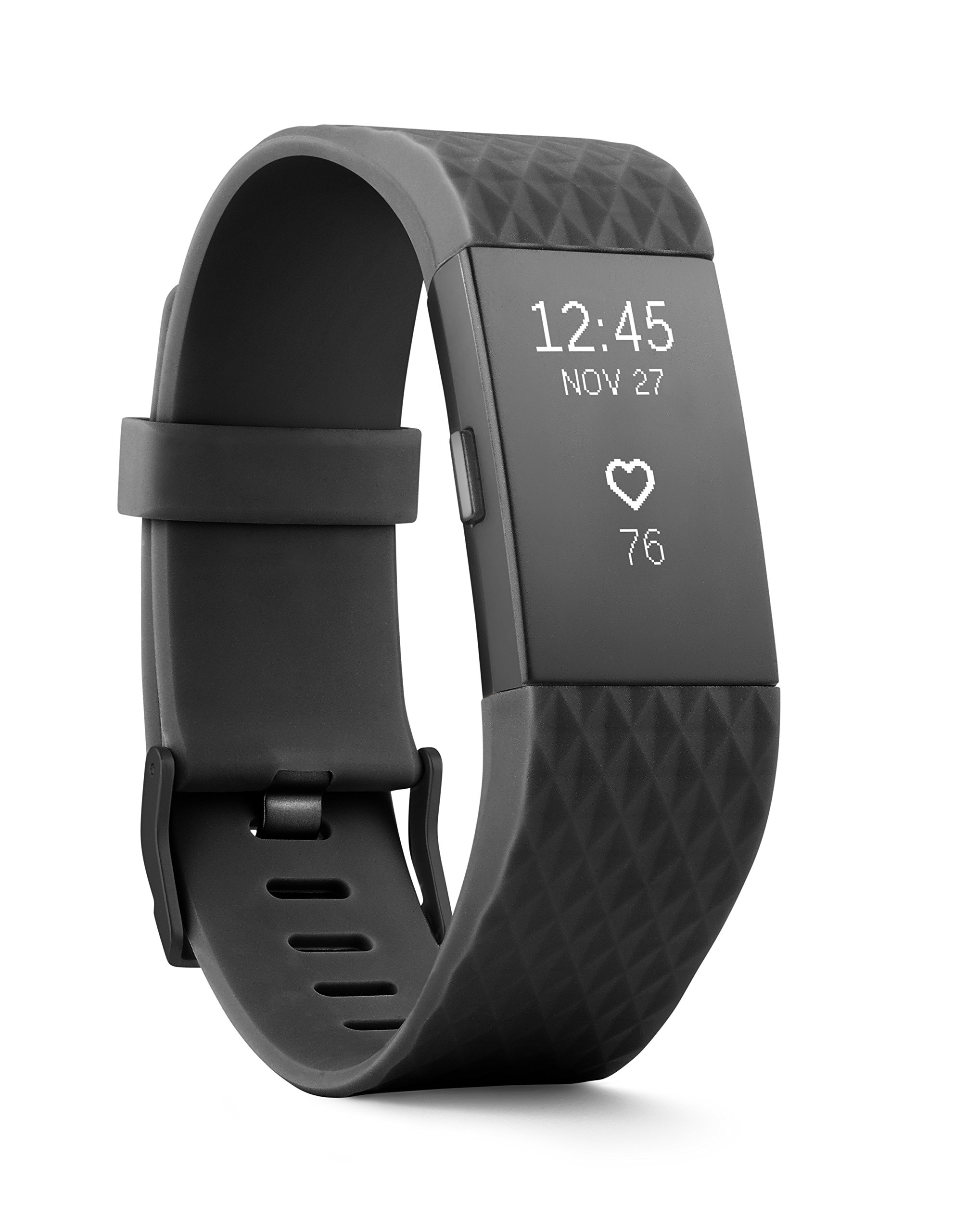 Book Cover Fitbit Charge 2 Heart Rate + Fitness Wristband, Special Edition, Gunmetal, Small (US Version) Special Edition Gunmetal Small (Pack of 1)