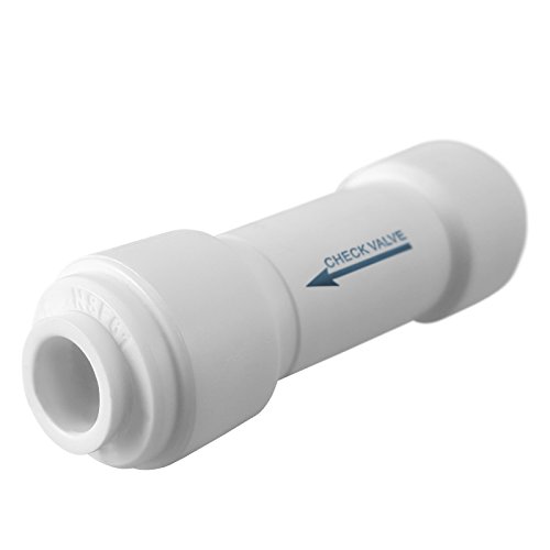 Express Water Straight Check Valve 1/4" Fitting Connection Parts for Water Filters/Reverse Osmosis RO Systems