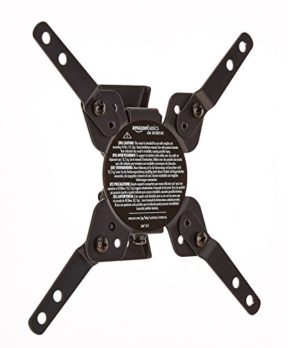 Amazon Basics Low-Profile Tilting TV Wall Mount for 12-39 inch TVs up to 40 lbs