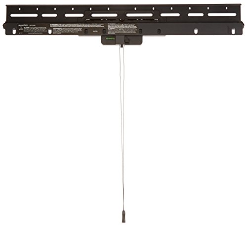 Amazon Basics Tilting Low Profile TV Wall Mount for 32-80 Inch TVs and Flat Panels up to 200 Lbs, Black