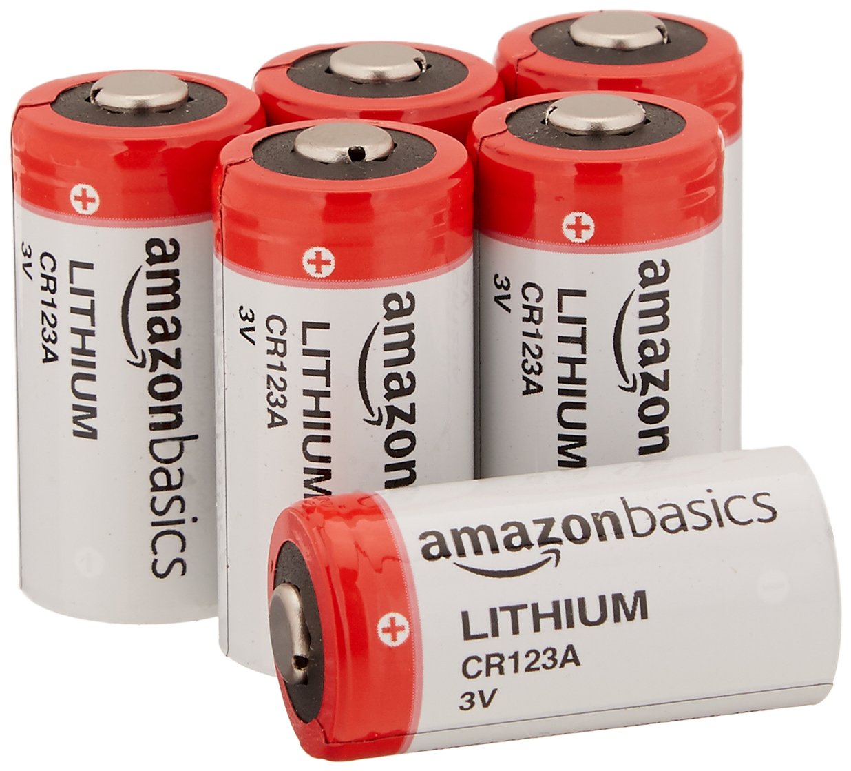 Amazon Basics Lithium CR123a 3 Volt Battery - Pack of 6 (Appearance may Vary)