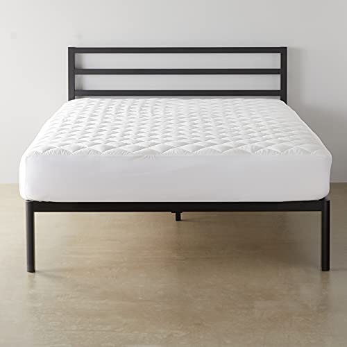 Amazon Basics Hypoallergenic Quilted Mattress Topper Pad Cover - 18 Inch Deep, California King