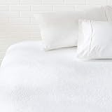 Amazon Basics Hypoallergenic Waterproof Fitted Mattress Protector Cover - Queen