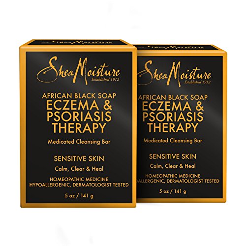 SheaMoisture Eczema & Psoriasis Therapy African Black Soap, 5 oz - 2pc by Shea Moisture