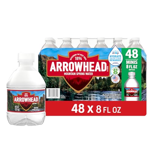 Arrowhead Mountain Spring Water, 8 Oz (Carton of 48)