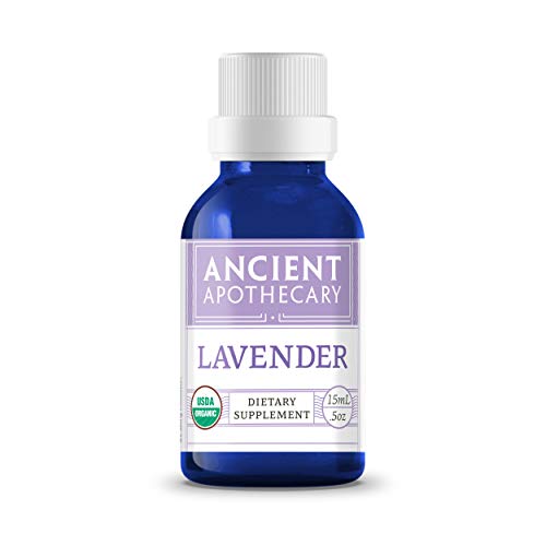Book Cover Lavender Organic Essential Oil from Ancient Apothecary, 15 mL - 100% Pure and Therapeutic Grade