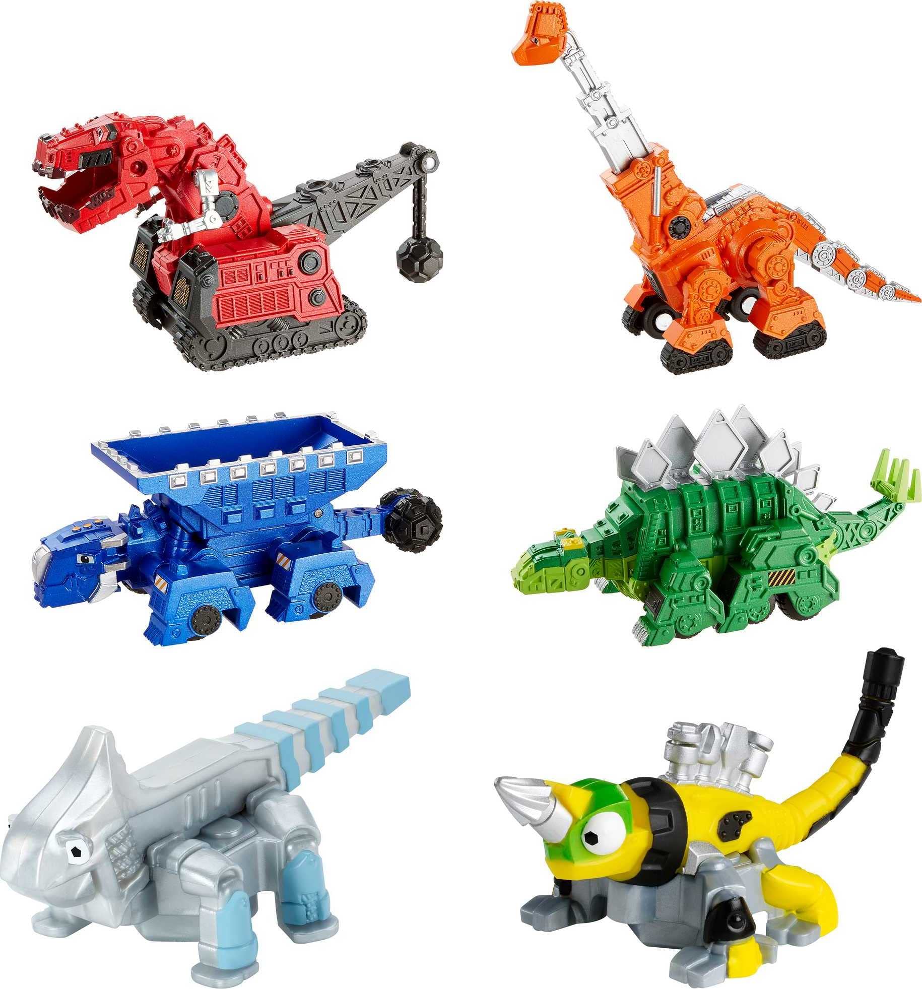 Book Cover Dinotrux Multipack with 6 Character Toy Cars, Half Dinosaur & Half Construction Vehicle, Includes Ty Rux, Ton-Ton & Skya
