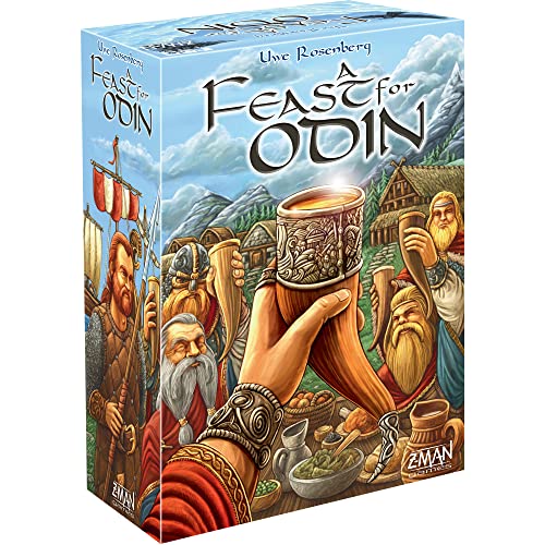 A Feast For Odin Board Game | Viking Game | Strategy Game | Fun Family Board Game for Adults and Teens | Ages 14+ | 1-4 Players | Average Playtime 30-120 Minutes | Made by Z-Man Games