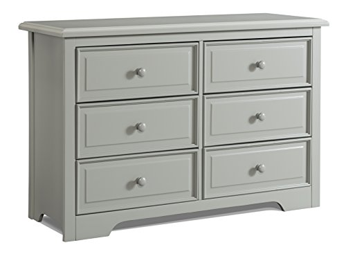 Book Cover Graco Brooklyn 6 Drawer Double Dresser, Pebble Gray