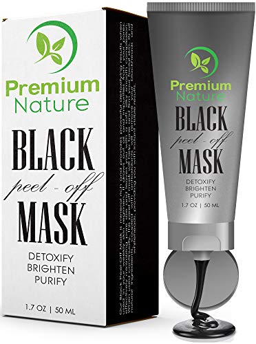 Book Cover Blackhead Remover Peel Off Mask - Black Charcoal Face Mask Deep Detox Cleanser for Blackheads Pore Minimizer Facial Black Head Masks, Reduce Pores Pimple & Acne Absorbs Dirt & Oil Brighten & Purify