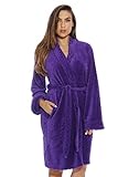 Just Love Kimono Robe Velour Chevron Texture Bath Robes for Women
