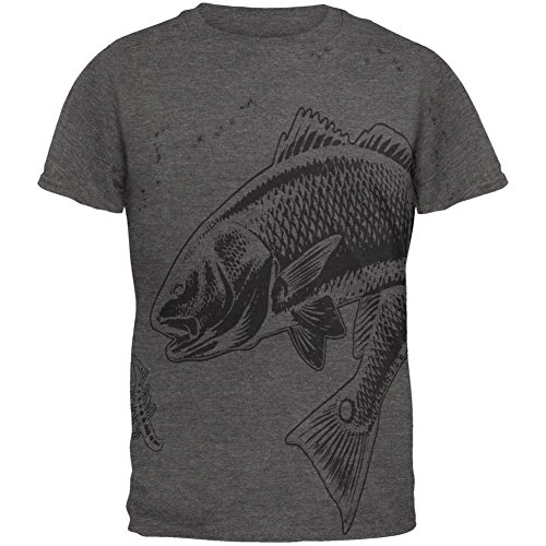 Redfish Red Drum Fish Mens Soft T Shirt
