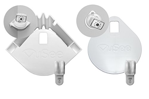 VuSee Bundle | Universal Baby Monitor Shelves | Bundle Includes 2 Mounts: Corner & Flat | Compatible with Most Baby Monitors | Safe Cord Management | Easy Installation