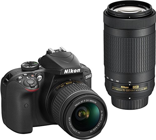 Book Cover Nikon D3400 DSLR Camera with AF-P DX NIKKOR 18-55mm f/3.5-5.6G VR and AF-P DX NIKKOR 70-300mm f/4.5-6.3G ED