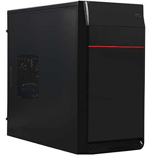 Book Cover ROSEWILL Micro ATX Mini Tower Computer Case, Office Computer Case with 1x 80mm Rear Fan, Top I/O Access with USB 3.0 x 1, USB 2.0 x 2, Audio In/Out and Support CPU Cooler up to 140mm (SCM-01)