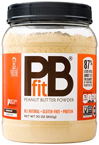 Book Cover PBfit All-Natural Peanut Butter Powder, Powdered Peanut Spread from Real Roasted Pressed Peanuts, 8g of Protein (30 oz.)
