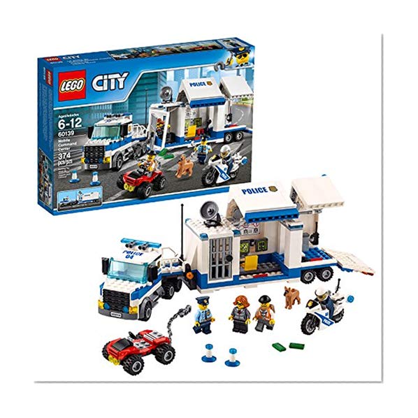 Book Cover LEGO City Police Mobile Command Center 60139 Building Toy