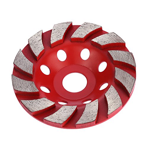 KKmoon 100mm 4" Diamond Segment Grinding Wheel Disc Bowl Shape Grinder Cup Concrete Granite Masonry Stone Ceramics Terrazzo Marble for Building Industry