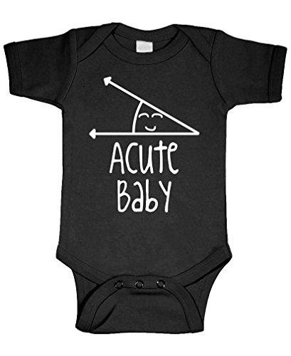 Book Cover Live Nice Acute Baby - Math Humor Angle Obtuse - Cotton Infant Bodysuit