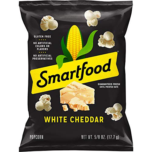 Book Cover Smartfood White Cheddar Flavored Popcorn, 0.625 Ounce (Pack of 40)