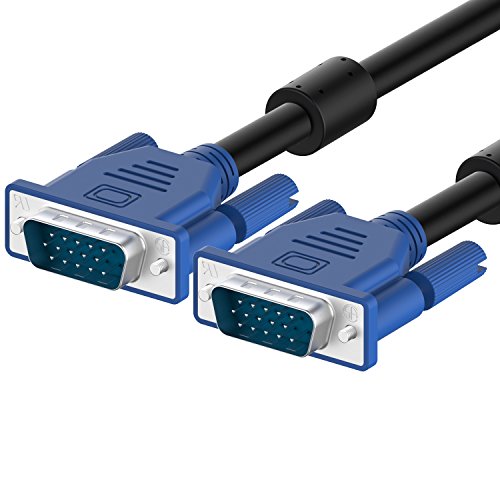 Rankie VGA to VGA Cable, Male to Male Monitor Cable for PC Laptop TV Projector, 6 Feet