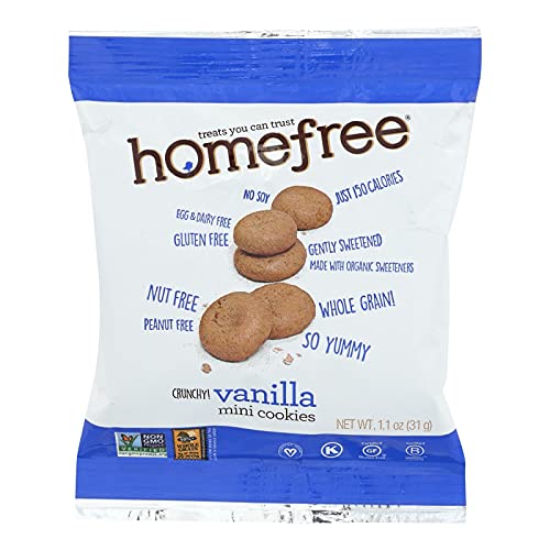 Book Cover Home Free Organic Gluten Free Vanilla Mini Cookies, 1.1 Ounce - 10 per case.