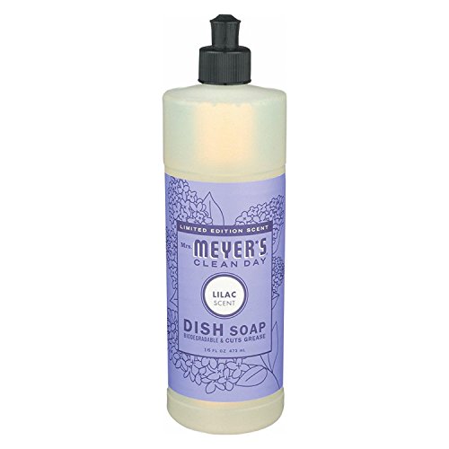 Mrs.meyers Clean Day Liquid Dish Soap - Lilac - Case Of 6 - 16 Fl Oz