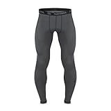 Sanabul Essential Compression Tights Men No Gi Jiu Jitsu Spats - Steel Grey, Medium